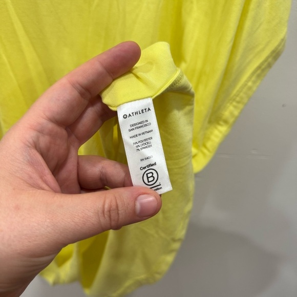 Athleta Essence Vital Tabk XL Yellow - Picture 3 of 4
